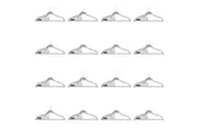 80pc Boxsweden Hangit Eco Wheat Straw Clothes Hangers Organiser 45cm Assorted