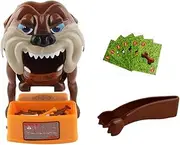 Totority 1 Set Tricky Dog ​​ Chew Fierce Dog Tabletop Game Chewers Squeaky Game Biting Puppies para Play Puppy Freezable Brown Plastic
