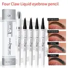 Waterproof Microblading Eyebrow Pen 4 Fork Tip Eyebrow Pencil 3D Tattoo Pencil #