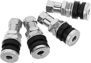 Generic 4pcs Metal Valve Stems Kit for Car Parts Leakproof Air Valve Stem Replacement Suitable for Tire Valve Stem Adapter