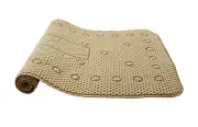 Soft Waffle Cushioned Spa Quality Bathroom Shower Tub Bath Mat Anti-Slip Beige