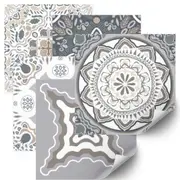 [Namly Design] Tiles Sticker - Peel and Stick Backsplash / 25 pcs / 02 - 24 pcs