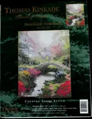 THOMAS KINKADE Painter of Light Cross Stitch Kit 51157 BROOKSIDE HIDEAWAY 14X11"
