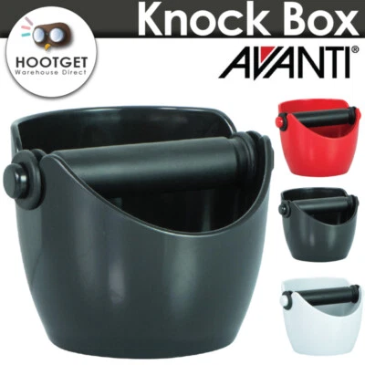 [3 Colours] AVANTI COFFEE KNOCK BOX Bin Espresso Grinds Tamper Waste Tamp Tube