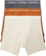 Calvin Klein Men's Underwear Cotton Stretch 3- Pack Boxer Brief, Multicolor, XL