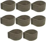 LOORGVEL 8Pcs Nylon Elastic Belt Keepers Webbing Strap Retainers for Backpack Straps Lightweight and Durable Belt Loop Organizers