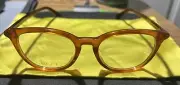 100% Authentic Gucci Brown Tortoise Shell Clear Lense Glasses Frame