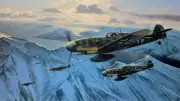 Arctic Hunters by Richard Taylor aviation art signed by Four Luftwaffe Pilots