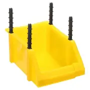 Plastic Shelf Bins 8.3" x 5.1" x 4.3" Wall Mounted Storage Bins, Yellow