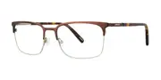 Jhane Barnes Modus Brown Men's Glasses Brown Size 55 - Private Health Rebate - Blue Light Block Available