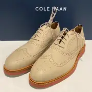 Men Cole Haan Morris Wingtip Oxford Leather Amphora (Beige) Shoes C30842 Size 10