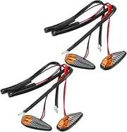 Mobestech Led Motorcycle Turn Signal Pcs Snake Pattern Shell Easy Install Motorcycle Turn Signal Light Stylish Practical for Decor