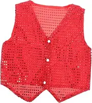 70s Disco Party Sequin Vest Boys and Girls Performance Costume Vest for Boys and Girls