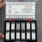 44 Sets Assortment of Watch Hands Golden White Luminous Hour Minute Second Hands