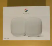 Google Nest Wifi Pro AXE5400 5.4Gbps Wireless Router - White, 2 Pack