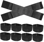 Healeved 10pcs Elastic Funeral Arm Band for Memorial Services Mourning Commemorative Events and Sports Activities Portable Black Armband Comfortable Fit for Respectful Remembrance