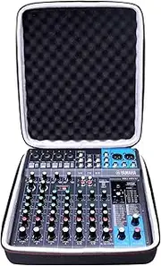 L LTGEM EVA Hard Case for YAMAHA MG10XU or MG10 or MG06 10-Input Stereo Mixer - Travel Protective Carrying Storage Bag