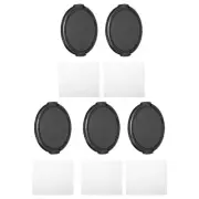 67mm Lens Cap, 5 Pack Sides Pinch Snap Camera Lens Cover for Front Lens
