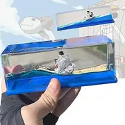 PTAEXCEL Unsinkable Boat in a Box, Cruise Ship Toy, Fluid Drift Bottle, Model Decoration, Home Decoration Toys Gift (E)