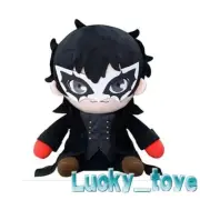 34cm Anime Persona 5 Amamiya Ren Plush Doll Sit Stuffed Toy Plushie Pillow Gift