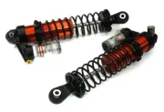 Red CNC Machined Upgrade Piggyback Shocks Pair Designed for Axial SCX6 Crawler