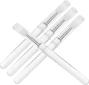 FOMIYES 4pcs Silicone Lip Mask Brush Portable Applicators for Lipstick Eyeshadow Handle Smooth Application for Makeup Products for Travel Daily Use