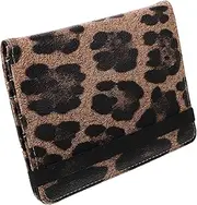 [VERDANVERSE] Leopard Print Passport Bag Passport Holder for Travel Multiple Card Slots Ticket Protect