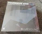 Bluesound Powernode Wireless Hi-Res Music Streamer w/40W/Ch Amp-White, NEW