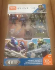 Mega Construx HALO 107pc SPARTAN-IV TEAM BATTLE 4 Figures Model #GCM37