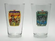 PRICKLY PEAR HARD LEMONADE & TROPICAL HOPSTORM IPA PINT GLASS BARWARE NEW