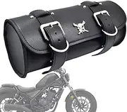 Detachable Side Saddle Bags - PU Leather Side Bag Waterproof Design,Retro Style Saddle Bags with Clip Design