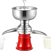 Milk Cream Centrifugal Separator, Stainless Steel Electric Cream Separator, 25 Gal/H & 100L/H Goat Milk Separator Turning Raw or Whole Milk into Cream and Skim Milk Cow Cream Separator