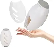 Fiohiros Reusable Lint Roller, Washable, Portable, Sticky Roller Ball, Silicone, White