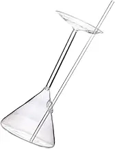 Amosfun Creative Cocktail Glasses with Straw Unique Funnel Design for Bachelorette Parties Hawaiian Drinks and Home Bars Liquor Glassware for Iced Tea Juice