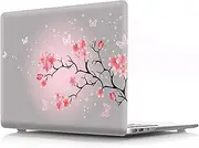 IVY Compatible with MacBook Pro (16-inch with M1/M2 Models: A2485/A2780) Cherry Blossoms Hard Shell Case with Keyboard Cover - N