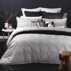 Canyon Charcoal King bed Quilt Cover Set by Logan & Mason
