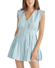 Steve Madden Gale Bubble Hem Poplin Mini Dress