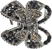 Generic Butterfly Rhinestone Claw Clip for Women Retro Ponytail Holder Elegant Hair Accessory for Parties and Daily Wear Durable and Eye Catching Design