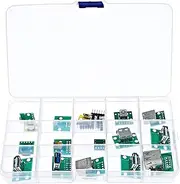 Xuegier Mini USB to DIP Connector with PCB Board, Micro-USB,USB 2.0,Type C,USB B,USB 3.0,16 Models Socket Adapter Set