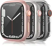 3 Pack Hard Case for Apple Watch Screen Protector Series 3 & Series 2/1 42mm, Shockproof Scratch Resistant Protective Replacement Cover for iWatch 3/2/1