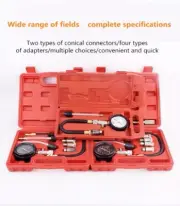 Compression Tester Pressure Gauge Tester Kit Motor Auto Petrol Gas Engine Cylind