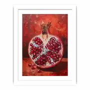 Pomegranate framed Print