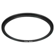 77mm-82mm Metal Step Up Ring, Camera Lens Filter Adapter Ring Black