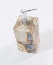 Natural Wild Agate Stone Soap Dispenser, Luxury Bathroom Set Decor, Gifts