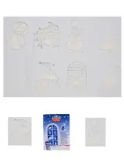 Christmas Themes Reusable Spray Snow Stencil Christmas Decorations - 24cm