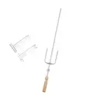 Barbecue Fork Sturdy Detachable Grilling Skewer for Sausages Veggies Outdoor
