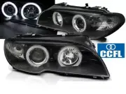 Scheinwerfer for BMW E46 3 Series Coupe Cabrio Standlichtringen CCFL Schwarz AU