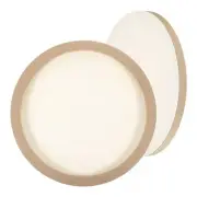 12" Wood Panels Board, 2Pcs Unfinished Round Wood Canvas Boards