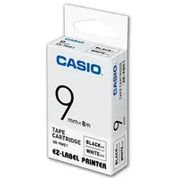 在飛比找PChome24h購物優惠-CASIO 標籤機專用色帶-9mm【共有9色】白底黑字XR-