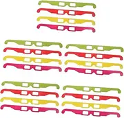 MERRYHAPY 20pcs 3 3 for Movies 3d Anaglyph Glasses Kid Glasses 3d Viewing Glasses Novelty Sunglasses Funny Square Paper Frame Double Layer 250g Cardboard Child